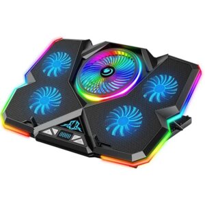 پایه خنک کننده لپ تاپ برند کول کلد مدل K44-RGB رنگ مشکی
