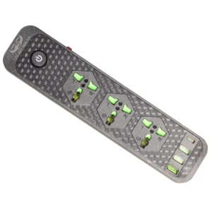 چندراهی برق لاکی هاوک مدل J01 با پورت USB و Type-C فست شارژ