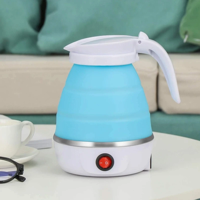 کتری سفری مدل تاشو آبی