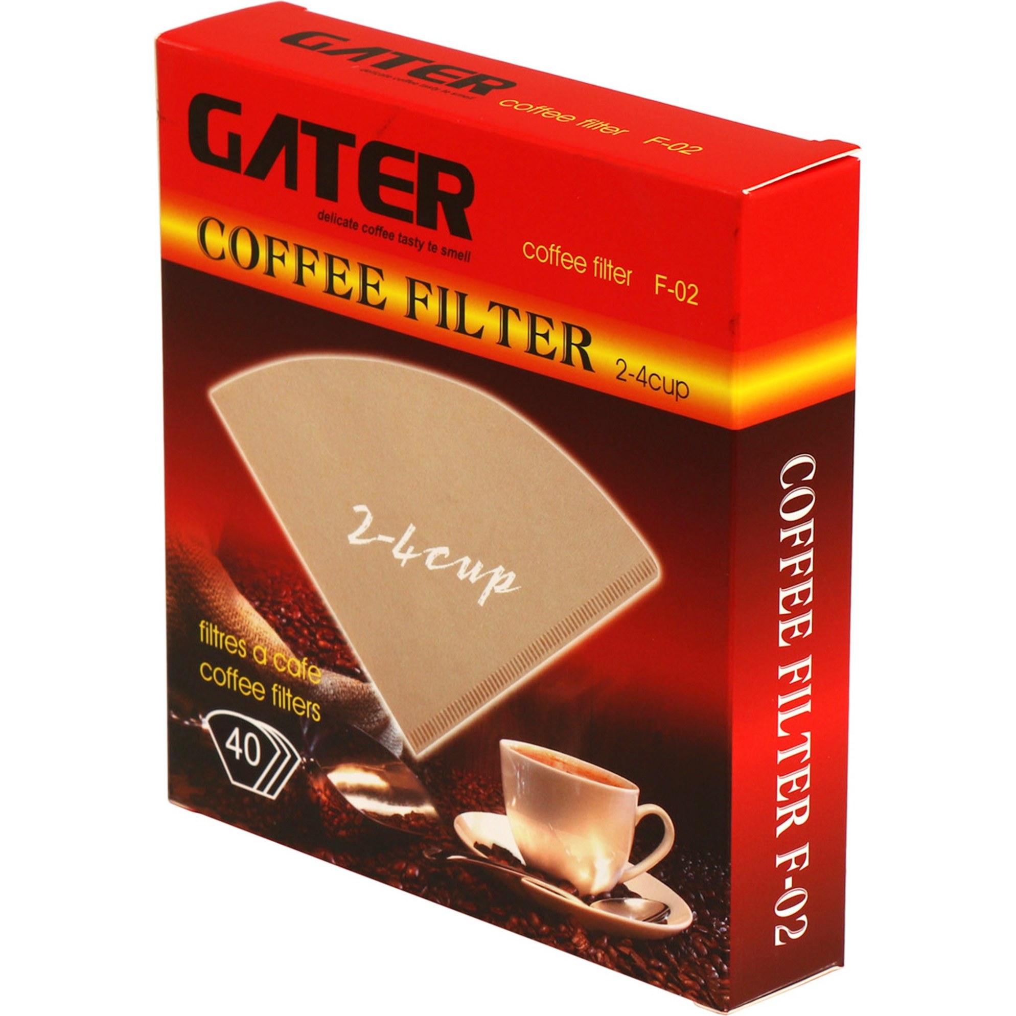 فیلتر قهوه گاتر مدل F02 بسته 40 عددی