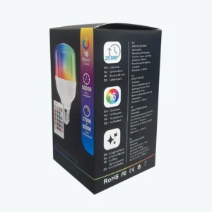 لامپ هوشمند RGB ریموت‌دار مدل LED RGBW Bulb - کد 410166