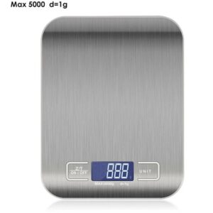 ترازو دیجیتال آشپزخانه مدل 10Kg اصلی ظرفیت ۱۰ کیلوگرم، دقت ۱ گرم، خاموشی خودکار و ۴ واحد اندازه‌گیری